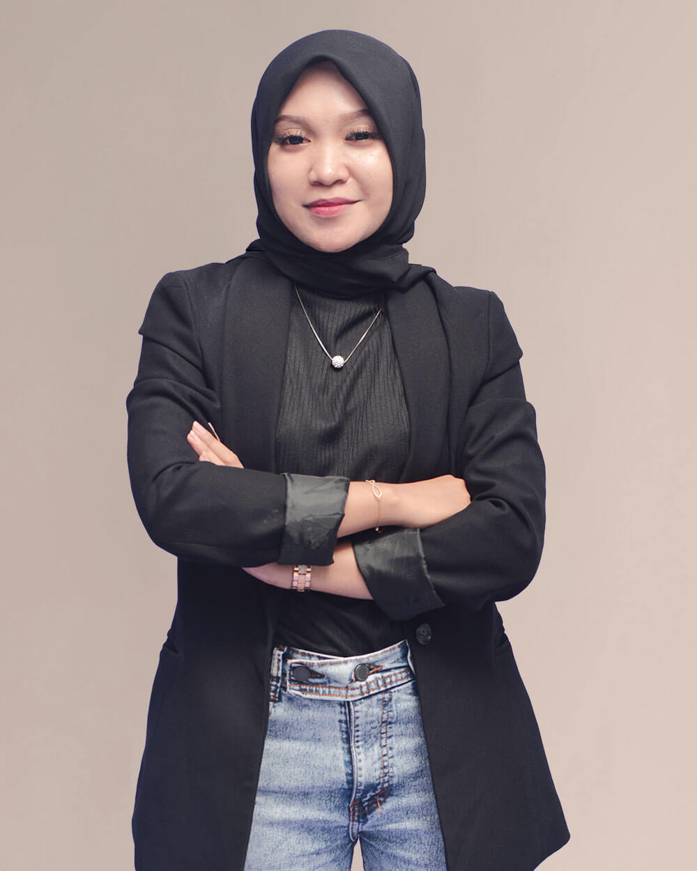 Black Luxe Chiffon Hijab